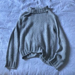 Brass Plum (Nordstrom) Gray Turtleneck Sweater
